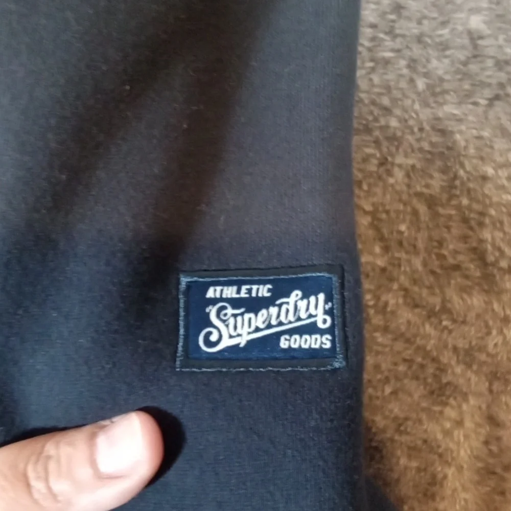 Superdry Collegiate Bear Graphic Men's Crewneck Sweater Eclipse Navy Size 2XL